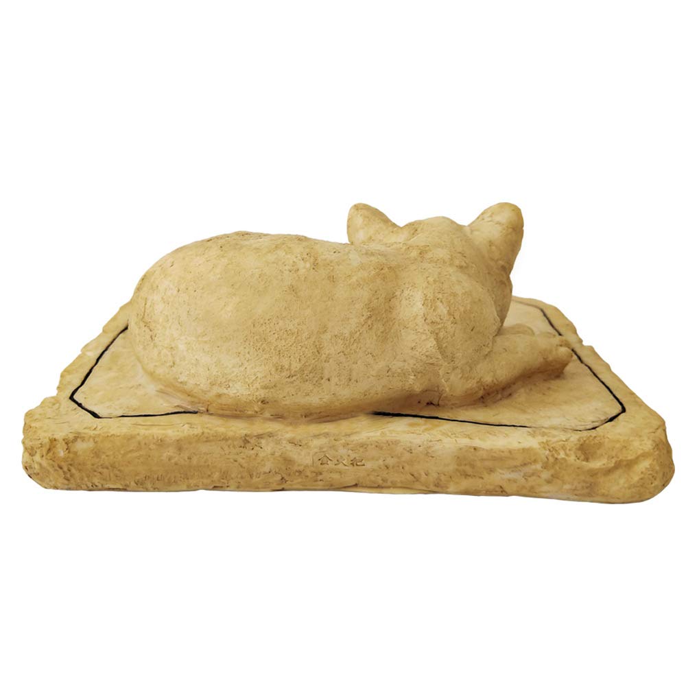 Mildahjoy Jhp Pet Memorial Stone Marker For Cat, 3D Cat Garden Stone, Cat Grave Marker Stone Headstone Tombstone,Cat Sympathy Gi